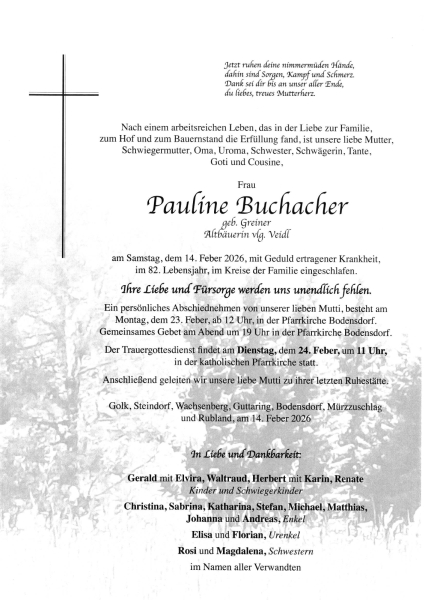 Parte von Pauline Buchacher