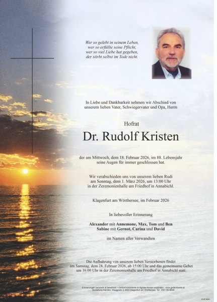 Parte von Rudolf Kristen