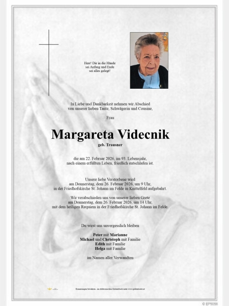 Parte von Margareta Videcnik