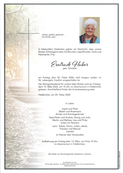 Parte von Erntrude Huber