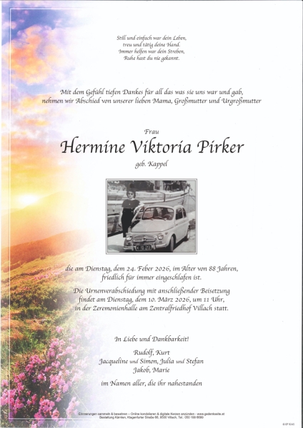 Parte von Hermine Viktoria  Pirker