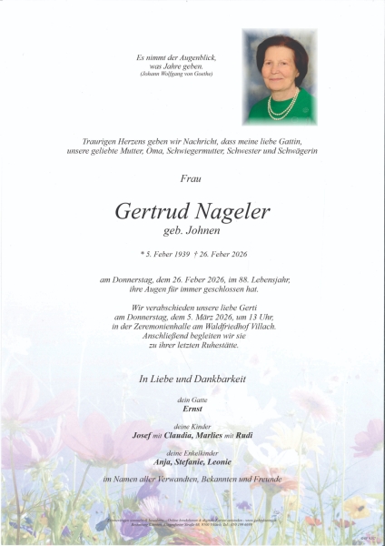 Parte von Gertrud  Nageler