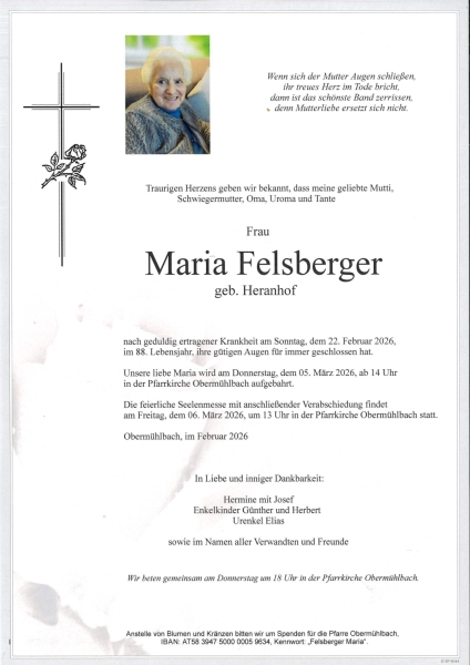 Parte Maria Felsberger