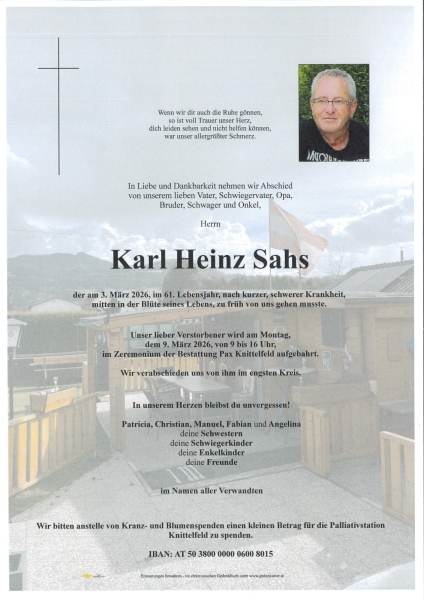 Parte Karl Heinz Sahs