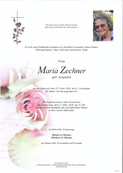 Parte von Maria Zechner
