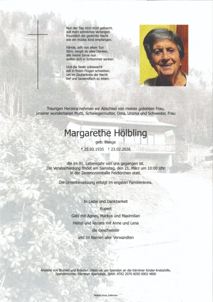 Parte von Margarethe Hölbling
