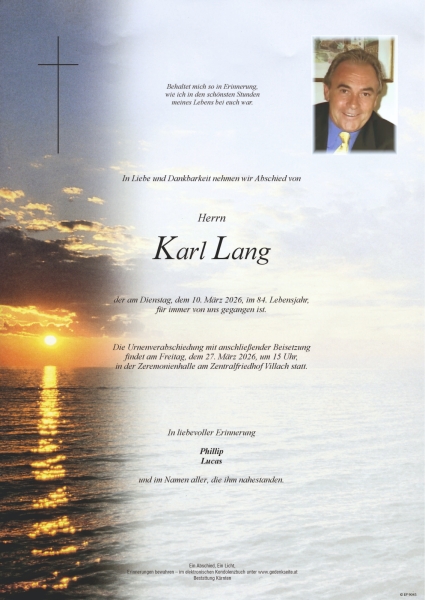 Parte Karl Lang