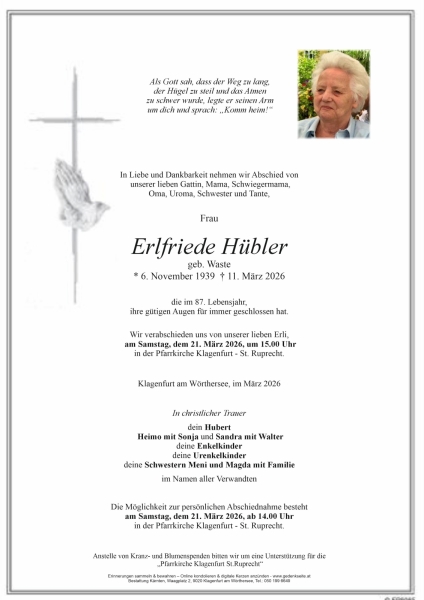 Parte Erlfriede Hübler