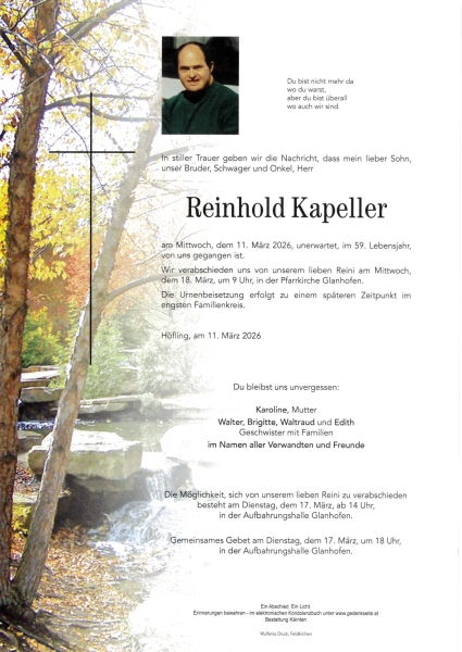 Parte Reinhold  Kapeller