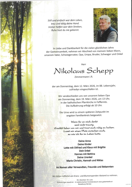 Parte von Nikolaus Schepp