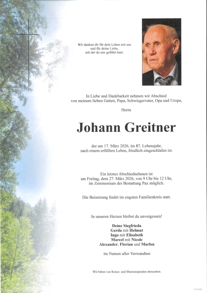 Parte Johann Greitner