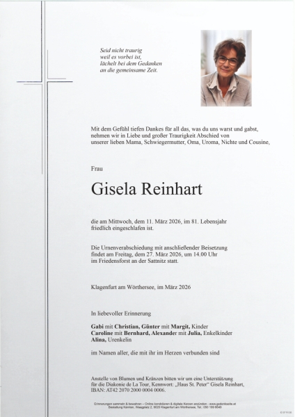 Parte Gisela  Reinhart
