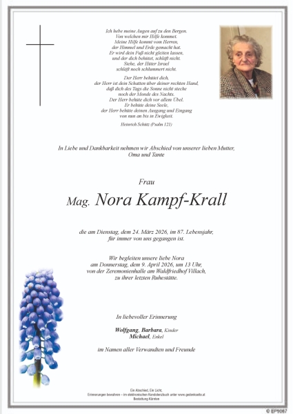 Parte von Nora Kampf-Krall