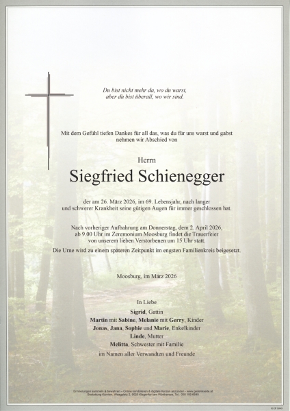 Parte von Siegfried Schienegger