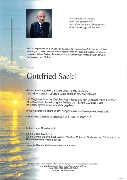 Parte Gottfried Sackl