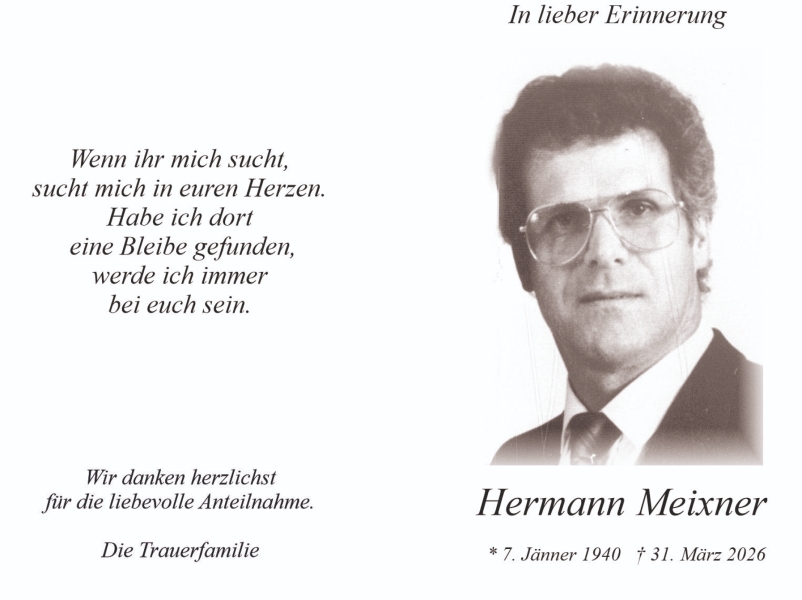 Parte von Hermann Meixner