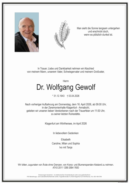 Parte von Wolfgang Gewolf