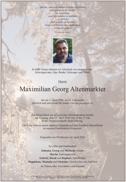 Parte Maximilian Georg Altenmarkter