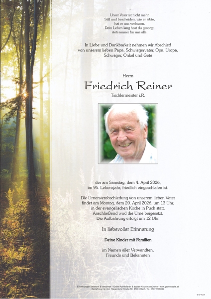 Parte Friedrich Reiner