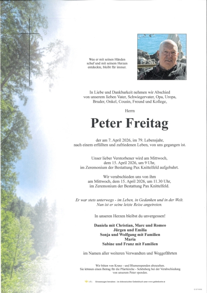 Parte von Peter  Freitag