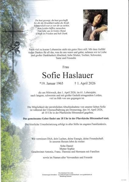 Parte von Sofie Haslauer