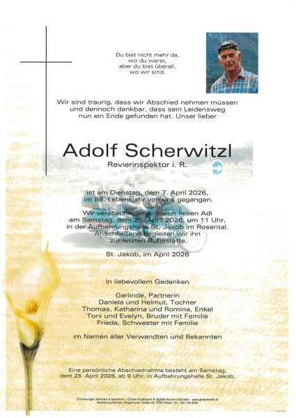 Parte von Adolf Scherwitzl