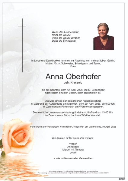 Parte von Anna  Oberhofer