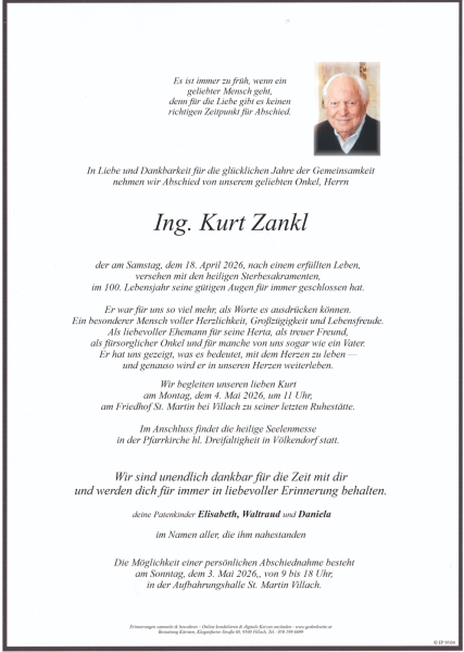 Parte von Kurt Zankl