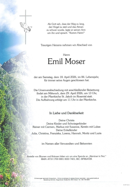 Parte von Emil Moser