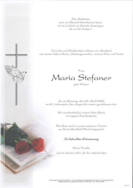 Parte von Maria Stefaner