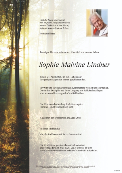Parte von Sophie Malvine Lindner