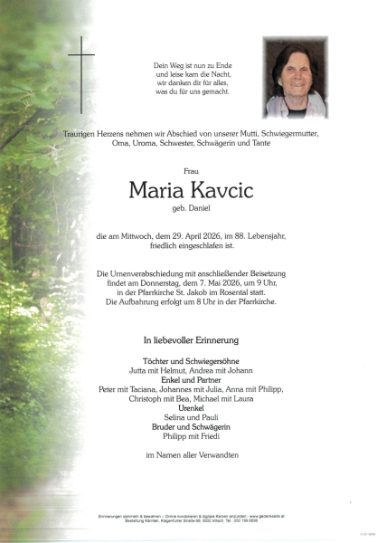 Parte Maria  Kavcic