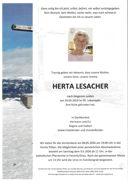 Parte von Herta Lesacher