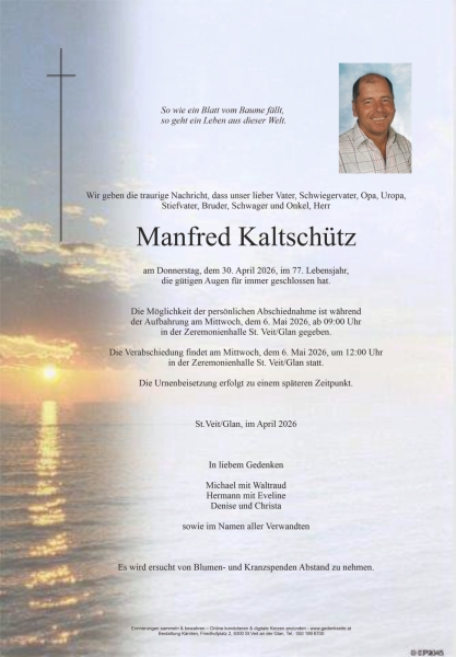 Parte von Manfred Kaltschütz