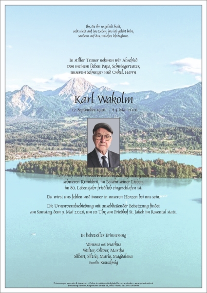 Parte von Karl Wakolm