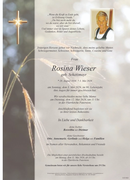 Parte von Rosina Wieser