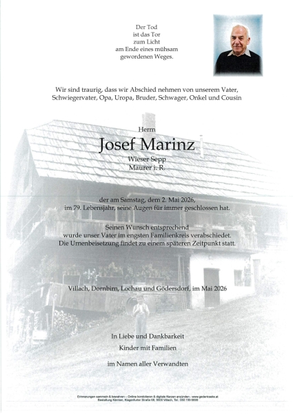 Parte von Josef Marinz - Wieser Sepp