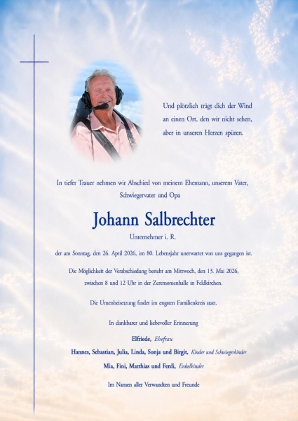 Parte von Johann Salbrechter
