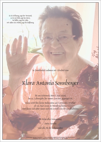 Parte von Klara Antonia Sonnberger