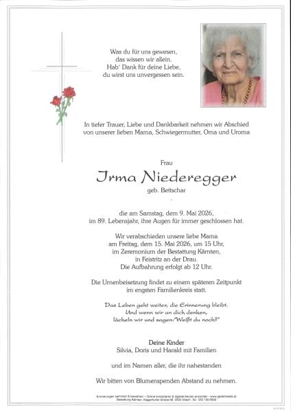 Parte Irma Niederegger