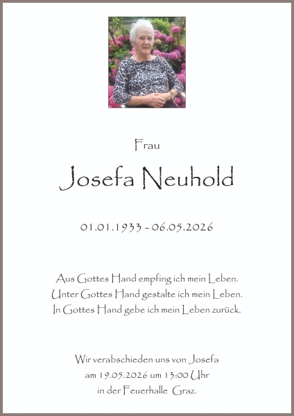Parte von Josefa Neuhold