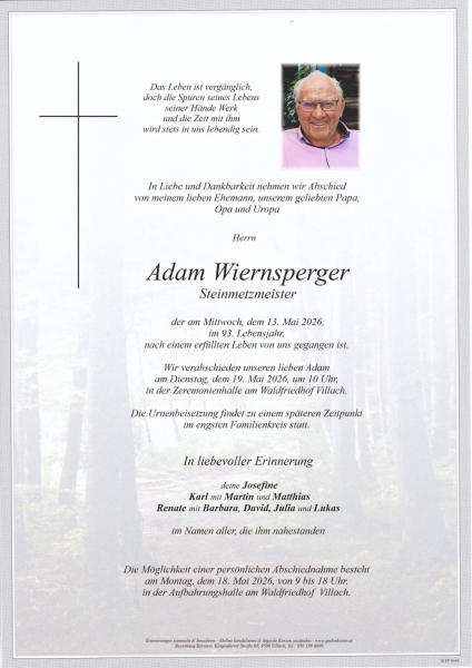 Parte von Adam Wiernsperger