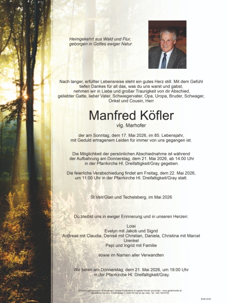 Parte von Manfred Köfler