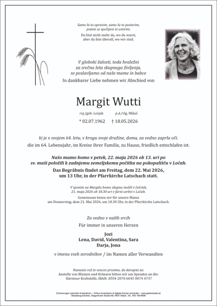 Parte von Margit Wutti
