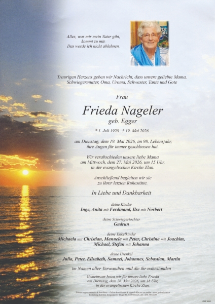 Parte von Frieda Nageler
