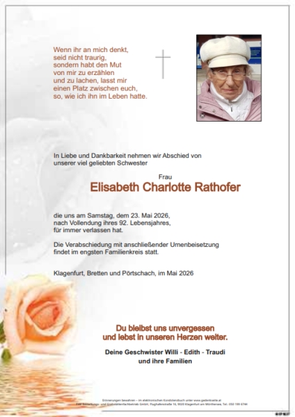 Parte von Elisabeth Rathofer