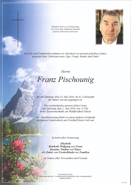 Parte von Franz Pischounig