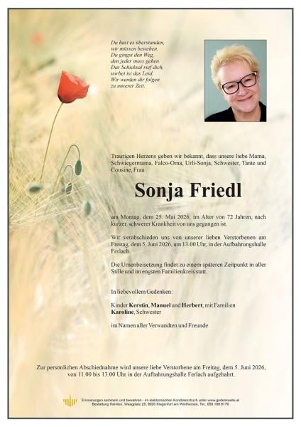 Parte von Sonja Friedl