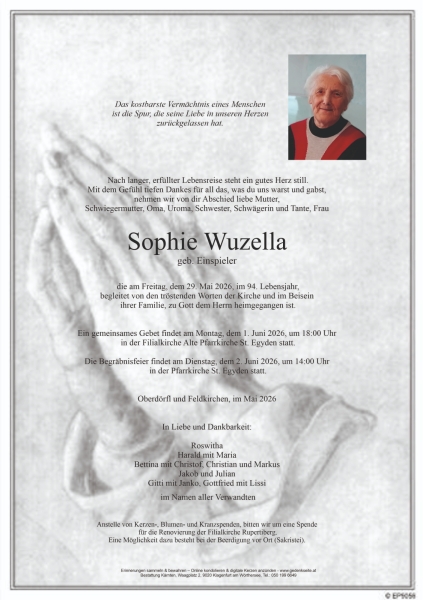 Parte von Sophie  Wuzella