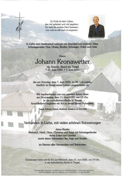 Parte Johann Kronawetter